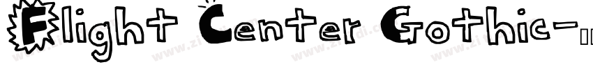 Flight Center Gothic字体转换